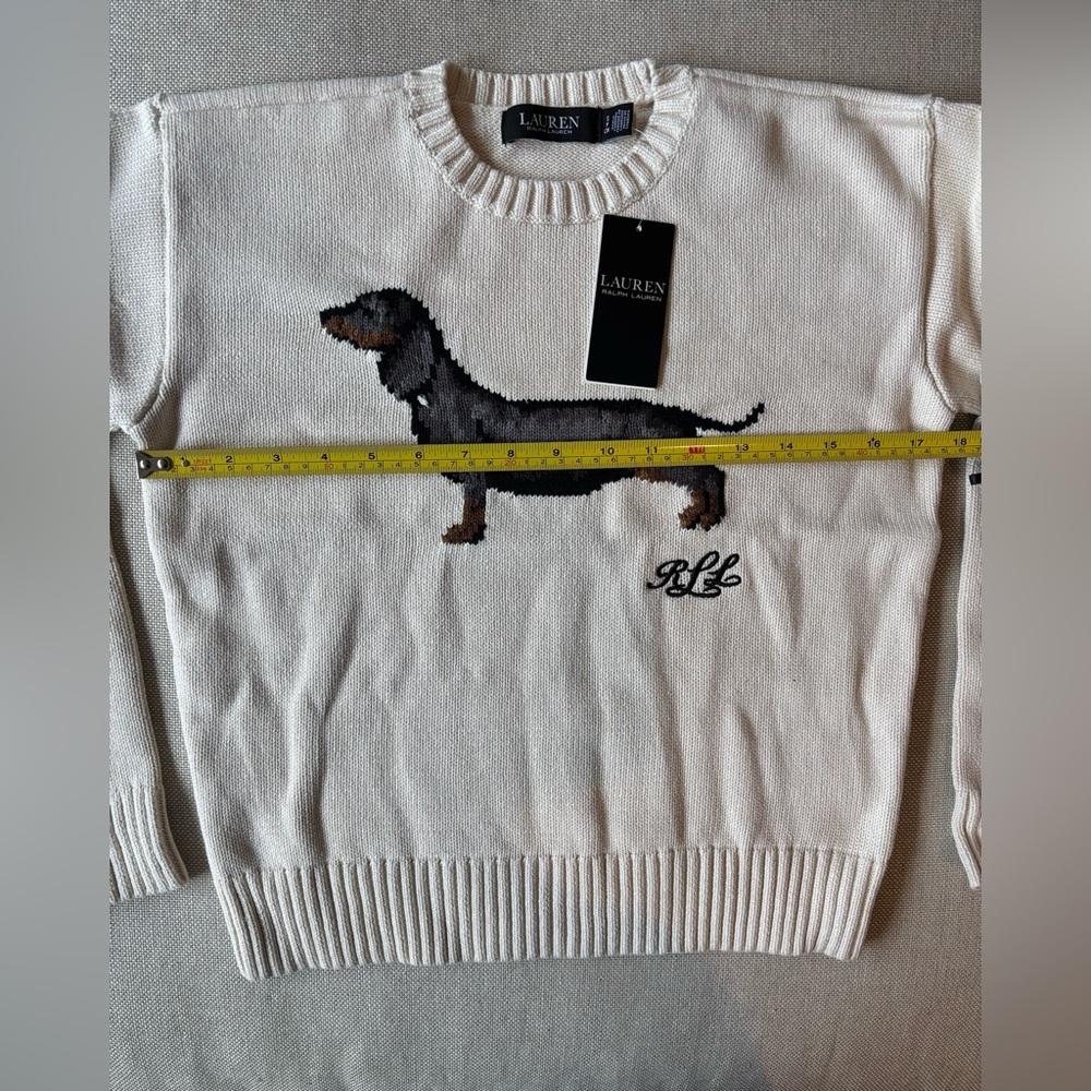 NWT Ralph Lauren Dachshund Dog Jumper Sweater S - Picture 3 of 3
